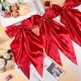 thumbnail image 2 of Dalrosia Bow Garland Banner for Bachelorette Party Decorations Satin Ribbon Bow Knot Hanging Garland Banner Red Coquette Birthday Decor for Bridal Shower Wedding Engagement Party Supplies Favors, 2 of 5