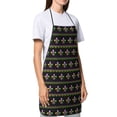 thumbnail image 4 of Pofeuu Mardi Gras Fleur de Lis Print Aprons with Pockets, Cute Aprons for Kitchen, Cooking, Server, Barber, Chef Apron, 4 of 7