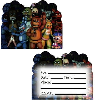 5x Five Nights At Freddy's Lolly Loot Bag Box. Party Supplies Banner FNAF  Cake
