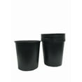 Viagrow Nursery Pots, 5 Gallon (4.02 US Gallons / 15.22 Liters/924 CU IN), Black Planter Pots