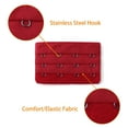 thumbnail image 4 of INSPIRE CHIC Women's 3 Rows 4 Hooks Bra Extenders Straps Extension Red 3 Rows 4 Hooks 10 Pcs, 4 of 5