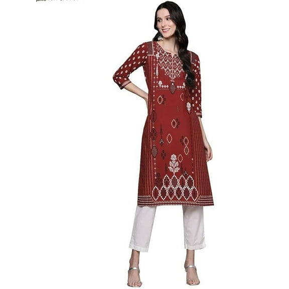 Tunic Dress | Long Tunic Dress for Leggings | Relaxed Fit | Indian Kurta for Women | Kurti Dress for Women | Indian Kurti | Cotton Kurta