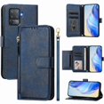 thumbnail image 1 of Étui à Rabat pour OPPO Reno 5F avec Poche Zippée, Portefeuille Magnétique à Rabat avec 7 Emplacements pour Cartes et Dragonne, 1 of 5