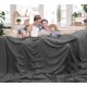 thumbnail image 4 of Manta Utopia para ropa de cama gris ahumado, 100% algodón, 350 g/m², 300 x 300 cm, 4 of 7