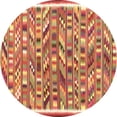 thumbnail image 1 of Ahgly Company Indoor Round Abstract Brown Contemporary Area Rugs, 6' Round, 1 of 4