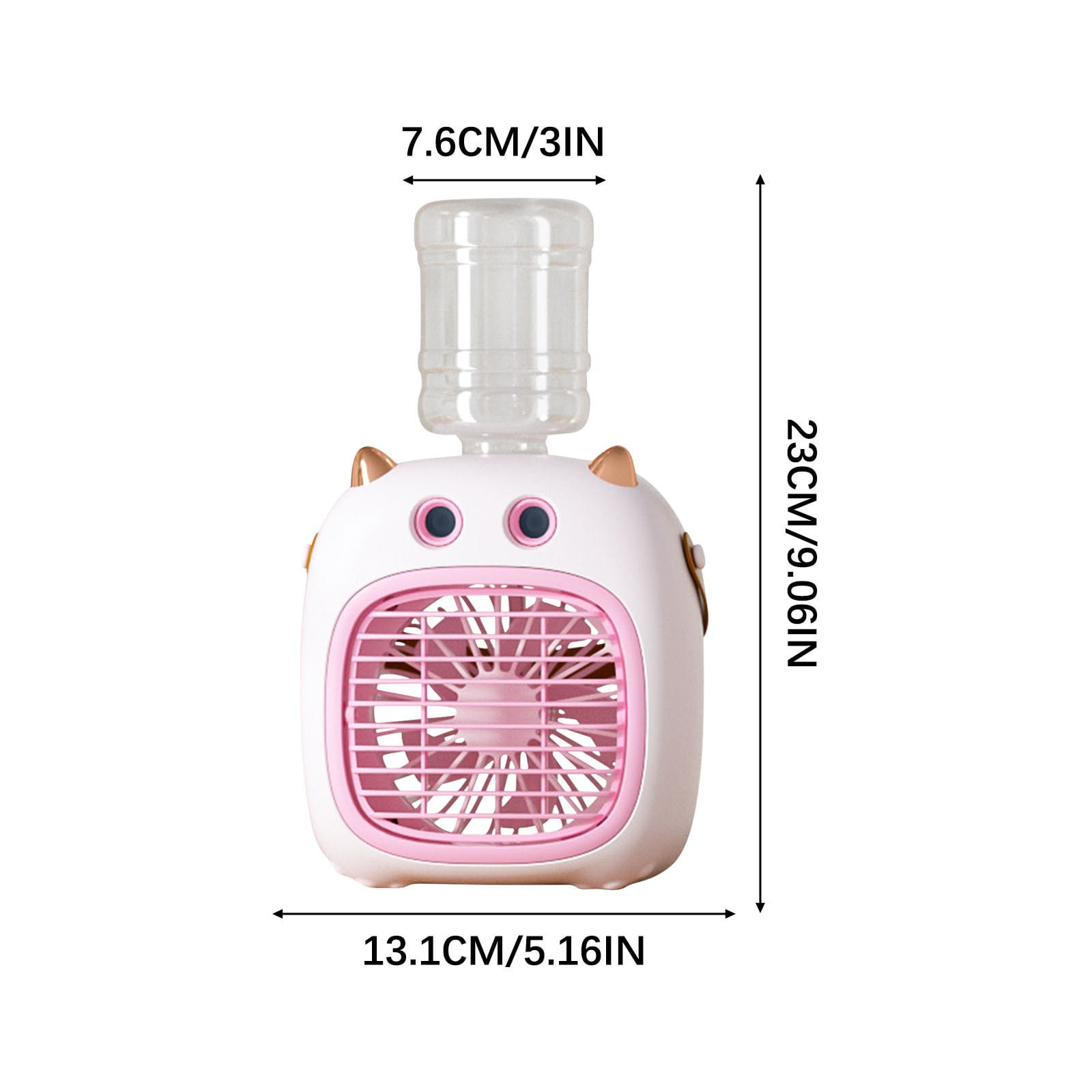 Portable Air Conditioner Fan Mini Evaporative Cooler USB Rechargeable With Water Tank, 4 Speed Strong Cooling Quiet Operation, Personal Air Cooler for Home Office Outdoor Travel Desk