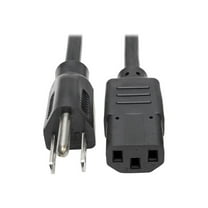 Tripp Lite Universal Computer Power Cord, 10A, 18AWG (NEMA 5-15P to IEC-320-C13), 20-ft. (P006-020)