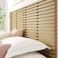 thumbnail image 7 of Wall Mount Headboard, King Size, Brown Oak, Wood, Mid Century Bedroom, Modern Contemporary HB35761, 7 of 7