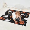 thumbnail image 2 of Halloween Ghosts Pumpkins and Skeletons Blanket,Comfortable Soft Flannel Throw Blanket,All Season,Warm Lightweight Blankets for Sofa Bed Couch Living Room Chair,30"x40", 2 of 4