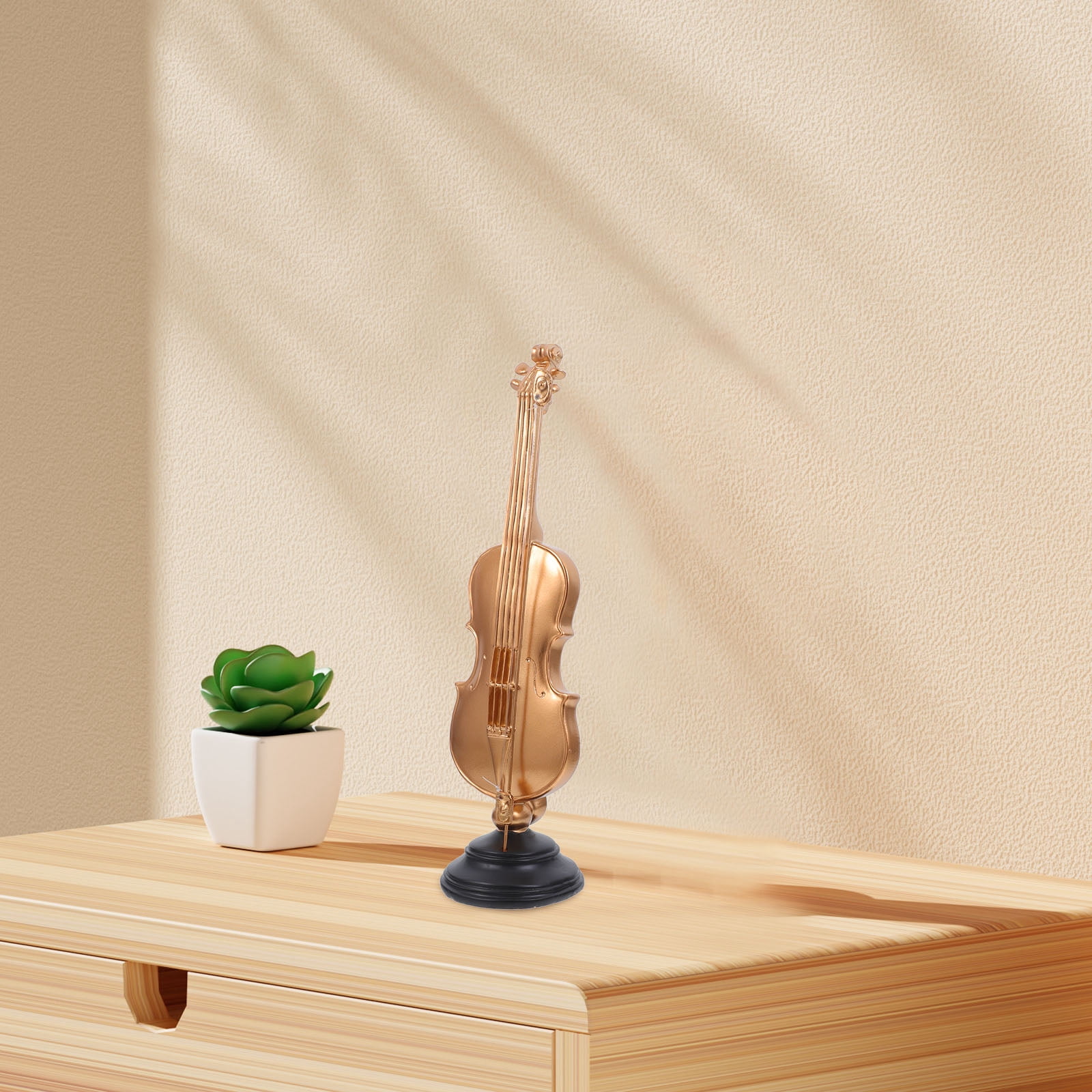 Milisten Resin Musical Instrument Model for Home and Office Decoration, Artist Desk Decor, 1 Set