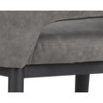 thumbnail image 4 of Brant House Outdoor Dining Chair - Faux Leather - Cushion - Antique Gray/Black, 4 of 6