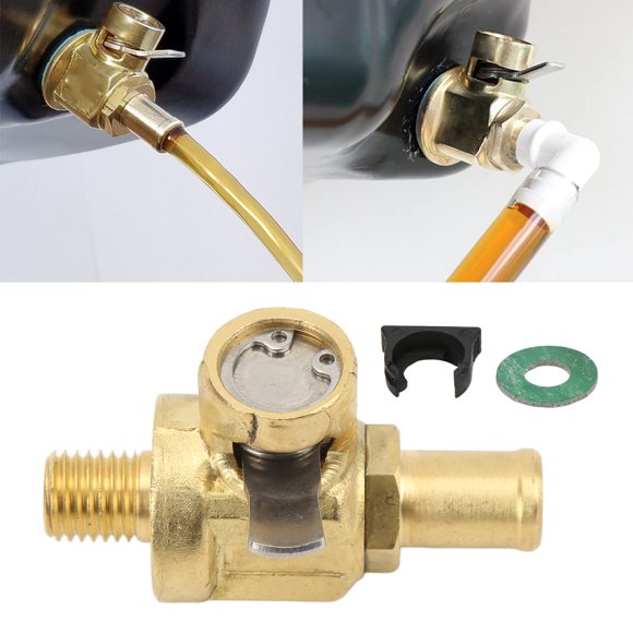 Engine Oil Drain Valve, F124N Engine Oil Drain Valve With Nipple Metal M10-1.25 Thread Practical One Touch Operation For Vehicles Quick Oil Drain Valve