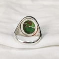 thumbnail image 5 of Green Copper Turquoise Mans Ring, Natural Green Copper Turquoise, Silver Jewelry, 925 Silver Ring, Birthday Gift, Heavy Mens Ring, Arabic Design, Ottoman Style Ring, Christmas, Turkey Mens Signet Ring, 5 of 5