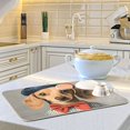 thumbnail image 6 of Yayeee Dish Drying Mat for Kitchen Counter 16"x18" Microfiber Absorbent Pad, Yellow Dog Artist, 6 of 7