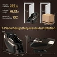 thumbnail image 3 of COSTWAY Relaxation44 Full Body Massage Chair, Dual SL Tracks Zero Gravity Massage Recliner w/ Airbags, Waist Heater, Foot Rollers, Voice Control, Body Scan, Retractable Calf Frame, 3 of 10
