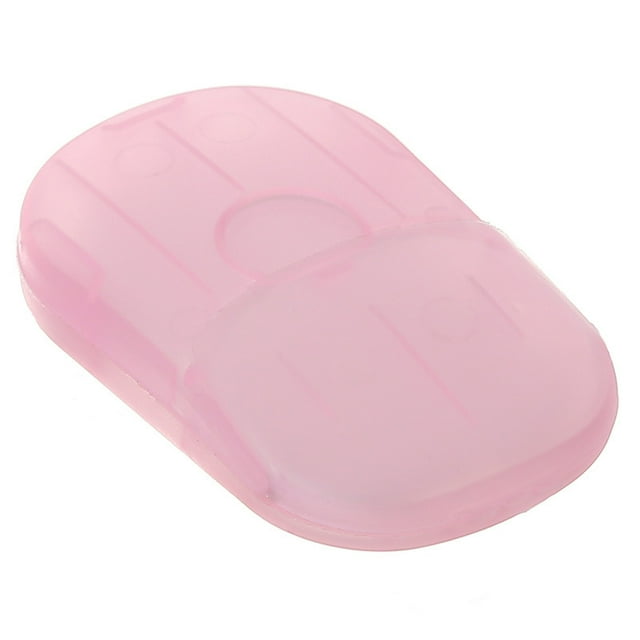 Cajas de jabón portátiles,Papel de jabón desinfectante Soluble portátil con Caja de Almacenamiento,Láminas de Jabón para Viajes al Aire Libre, Camping, Lavado a Mano, Cuidado de Lavado Zefei Wu 9024735069133