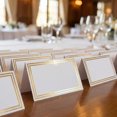 thumbnail image 4 of BALAHAPY 25Ud Tarjetas De Asiento Plegables Para Con Y Borde En Oro Para Eventos Y Recepciones, 4 of 6