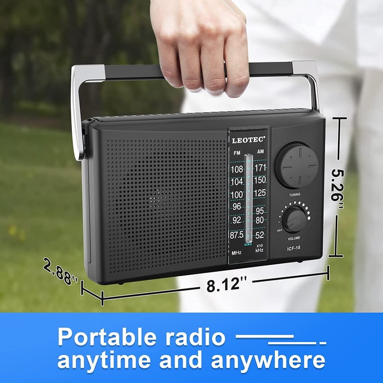 Leotec Portable AM/FM Radio with Dual Power photo 6