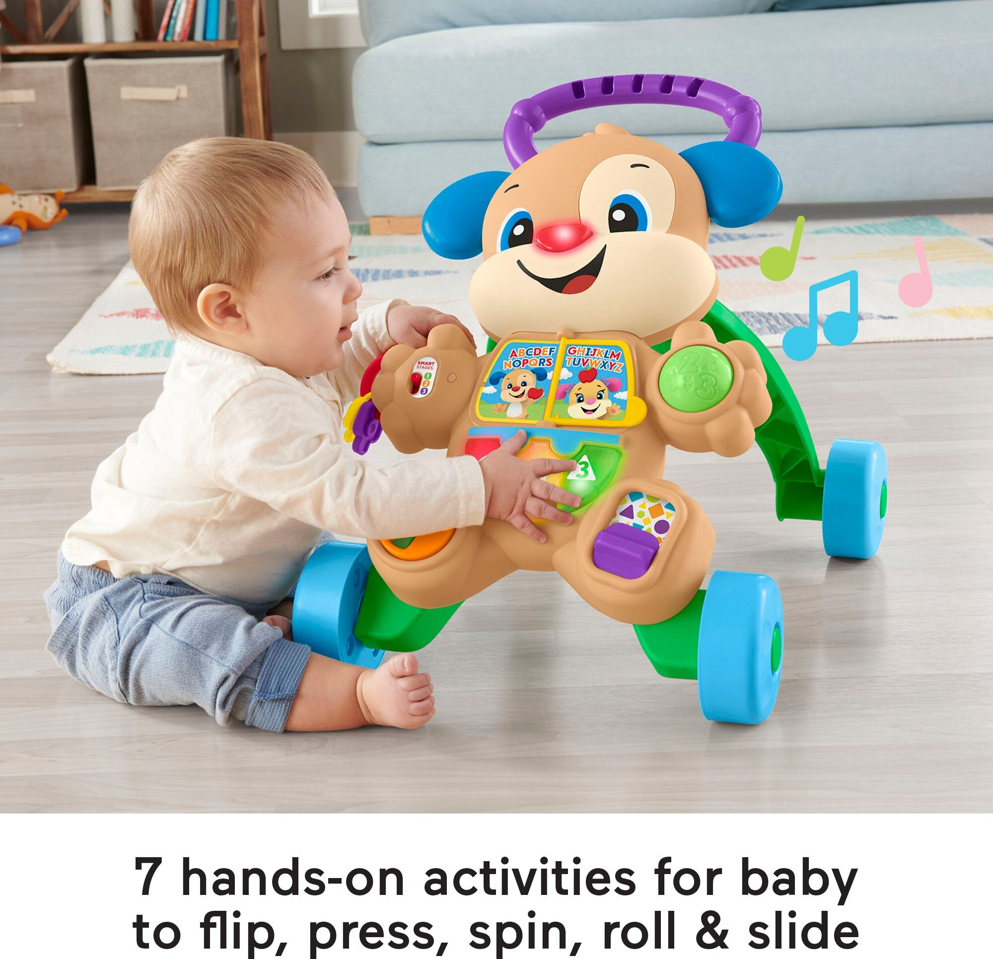 Fisher-Price Laugh & Learn Smart Stages Learn with Puppy Walker Baby & Toddler Toy - image 5 of 7