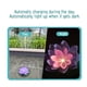 thumbnail image 5 of Luces solares para piscina, paquete de 1 flor flotante Hollandia para piscina, luces solares flotantes para piscina, luz solar LED flotante para estanque. Luz solar., 5 of 8