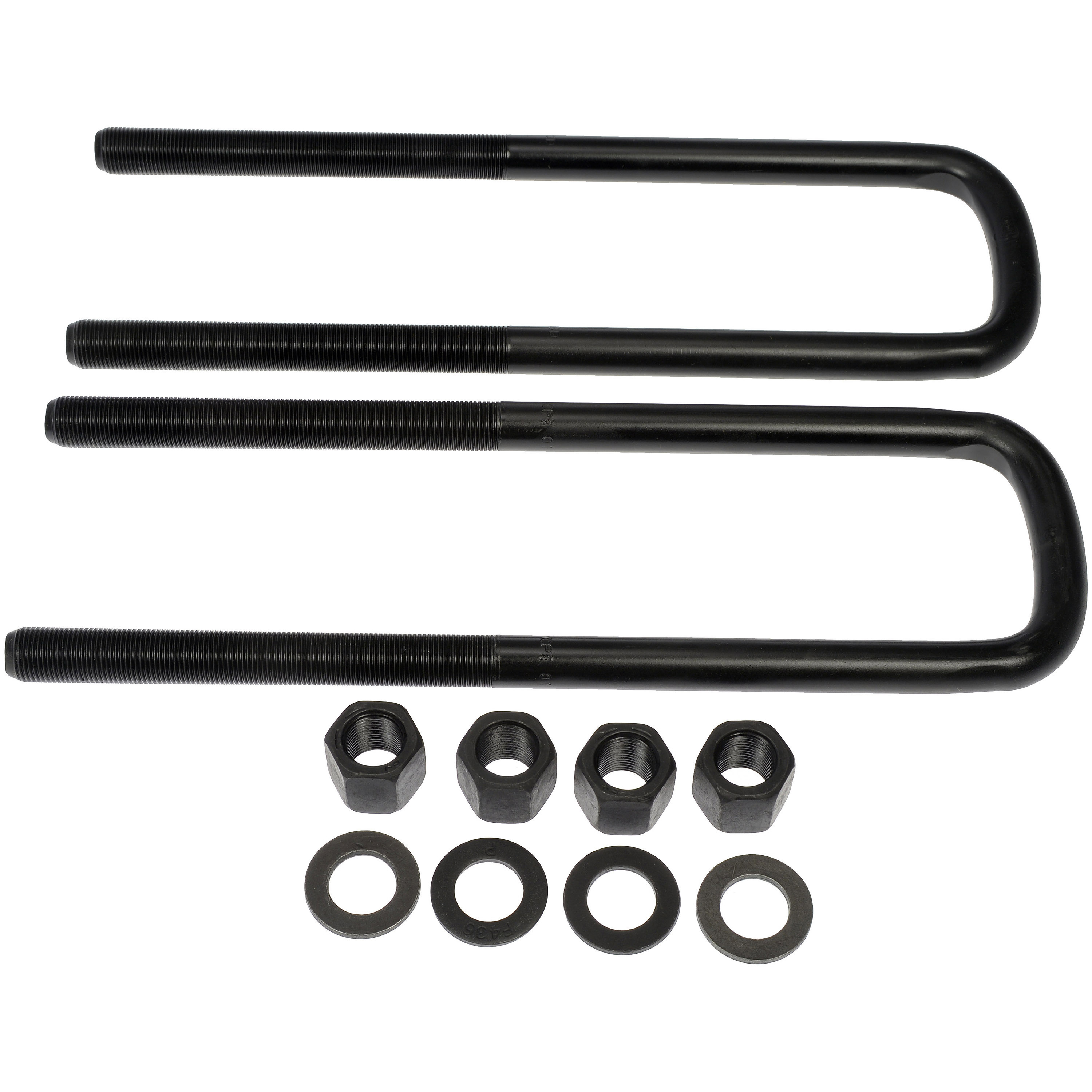 Dorman 929-720 Rear Leaf Spring Axle U-Bolt Kit for Specific Chevrolet / GMC Models, Semi-Gloss Black