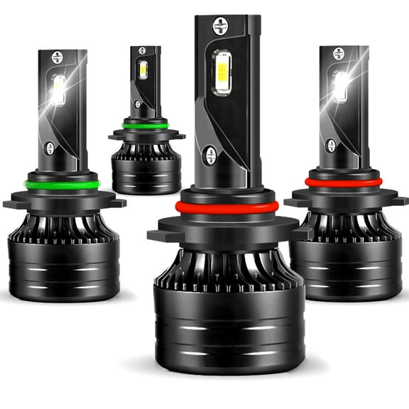 For Toyota Camry 2000-2006 LED Headlight Bulbs 9005 9006 High Low Beam Combo 6500K 4pc