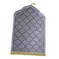 thumbnail image 1 of Lipstore Prayer Mat Prayer Rug Muslim Prayer Rug Thick Floor Carpet Prayer Carpet Mat for Gray, 1 of 8