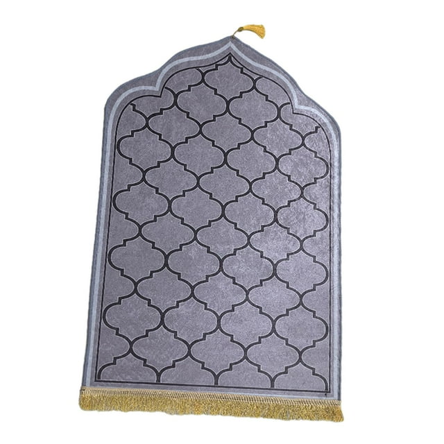 Lipstore Prayer Mat Prayer Rug Muslim Prayer Rug Thick Floor Carpet Prayer Carpet Mat for Gray
