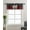 Cuisinegla3640, variante sur Cantonnières de Cuisine Rustiques Style Ferme à Passe-Tringle, Fourchette et Cuillère Style Grange Campagnarde, Panneau Vintage Imprimé, Cantonnière de Fenêtre pour Salon Cuisine Café Salle de Bain 54x18 Pouces + 27x36 Po