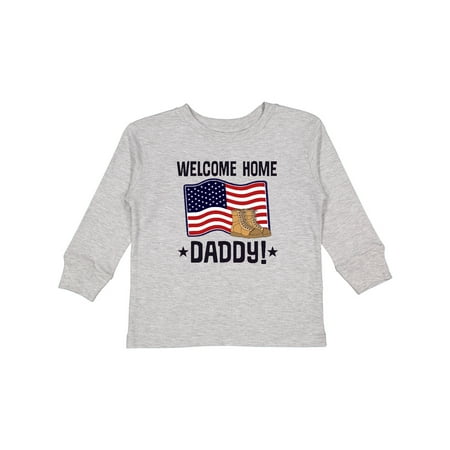 

Inktastic Military Daddy Welcome Home Gift Toddler Boy or Toddler Girl Long Sleeve T-Shirt