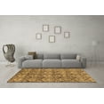 thumbnail image 3 of Ahgly Company Indoor Round Abstract Brown Modern Area Rugs, 6' Round, 3 of 4