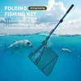 thumbnail image 4 of TFixol Blue Triangular Folding Fishing Net with 3-Section Aluminum Alloy Handle, Adjustable Length up to 230cm, Lightweight Design for Easy Portability, 4 of 7