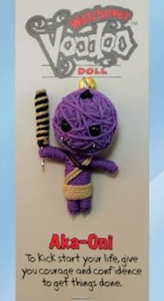 purple voodoo doll