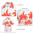 thumbnail image 5 of Camisa de verano para hombre con un solo pecho, ajuste informal, manga corta, cuello vuelto, camisa holgada para hombre, 5 of 5