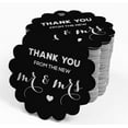 thumbnail image 4 of Inkdotpot 100 Pack Real Silver Foil Paper Tags Thank You From The New Wedding Favor Hang Tags, 4 of 6