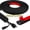 Black-2m, variant on 2/3M Trapezoid Slot Floor Cord Cover Cord Protector Extension Wiring Duct Electric Wire Slot Cable Manage Cable Hider Organizer