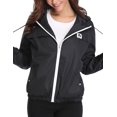 thumbnail image 6 of Purcoar Raincoat Women Lightweight Waterproof Rain Jackets Outdoor Hooded Windbreaker XS-XXL, 6 of 9
