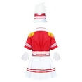 thumbnail image 2 of iiniim Unisex Girls Boys Marching Band Costume Uniform Sets Jacket Pants Mini Skirt Gloves Hat Outfit, 2 of 7