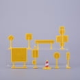 thumbnail image 4 of Miangastore Traffic Sign Barricade Decoration Plastic 9Set 2.24X1.77X0.08in, 4 of 8