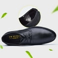 thumbnail image 6 of Wensltd Men's Dress Shoes Leather Classic Elastic Band Oxford Lace Up Low Heel Dress Shoes Business Formal Shoes Comfort, 6 of 9