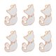 thumbnail image 5 of 30 piezas Charm Kitten Laugh Sea Shell Hardcore Foot Chain Pendant Shoe Bag Accessories DIY JewelryWhite Pearly Tail Cat, 5 of 9