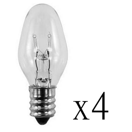 4 Pack Light Bulbs 15W for Scentsy Plug-In Warmer Wax Diffuser 15 Watt 120