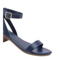 thumbnail image 4 of Sandalias con tacón bajo y correa en el tobillo de unicolor para mujer. Sandalias casuales, versátiles y cómodas para uso diario de unicolor con correa ajustable en el tobillo para mujer, 4 of 4