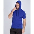 thumbnail image 4 of Real Essentials 3 Pack: Men's Dry Fit Short Sleeve Active Athletic Hoodie Pullover Sweatshirt (Available in Big & Tall), 4 of 7