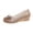 Gold, variant on HOWPAY Summer Sandals Women on Closed Toe Hollow out Non- Clear Jelly Shoes Casual Lightweight Beach Vacation Ballet Flats Black 36