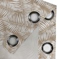 thumbnail image 4 of Ambesonne Leaves Grommet Curtain, Pale Brown Aloha Leaf Botany, 50"x72", Pale Brown White, 4 of 5