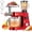 Red, variant on SPECSTAR 9 in 1 Multifunctional Stand Mixer with Fermentation, 6 Speed 7.5 Quart Kitchen Electric Food Mixer with Timer, Meat Grinder, Juice Blender, Vegetable Slicer, Pasta and Cookie Maker, Silver