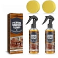 thumbnail image 2 of Juego de esponjas limpiadoras para muebles de madera, plástico, cuero sintético y superficies de piedra, 100 ml, fórmula natural a base de plantas, incluye 2 o 3 botellas., 2 of 7