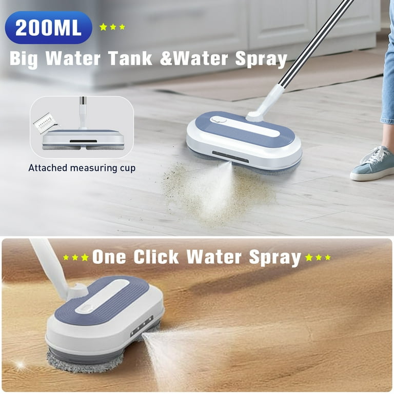 Cordless Electric Spin Mop with LED Light photo 6