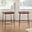 Yellowishbrown, Leather, variant on DUHOME 24” Square Tufted Counter Bar Stools Set of 2, Breathable Faux Leather Upholstered Barstool with Footrest, Backless Stool for Kitchen Counter Island Bar, YellowishBrown